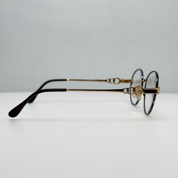 Unbranded EM-807 Gold Demi Blue Eyeglasses Eye Glasses Frames 51-19-140 - Picture 2 of 6